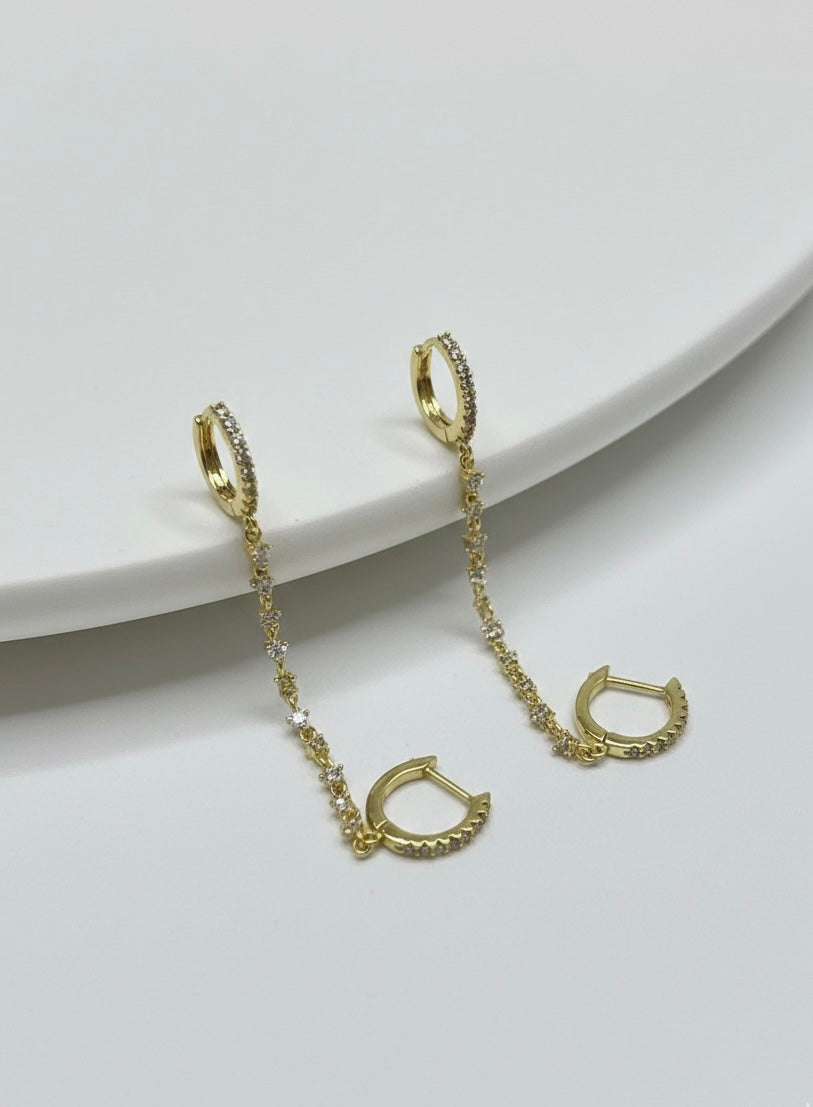 Stellar Connect Single-Ohrkette – (Einzelstück) aus S925 Sterling Silber