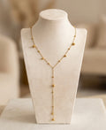 Die Goldene Lariat-Halskette „Sphere“