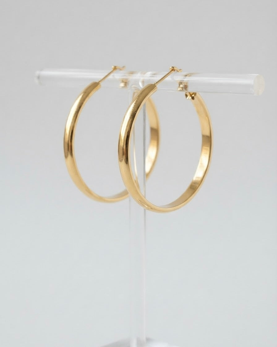 Elegante Gold-Creolen