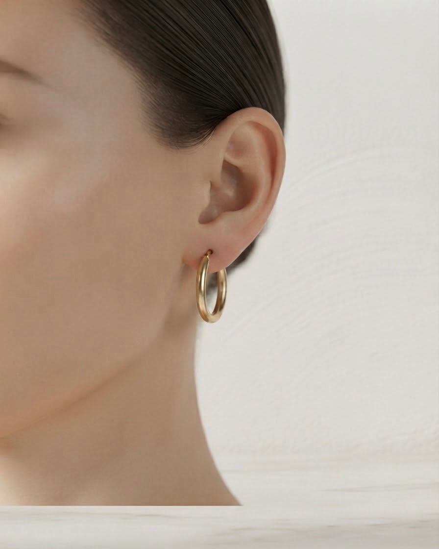 Dezent-elegante Gold-Creolen