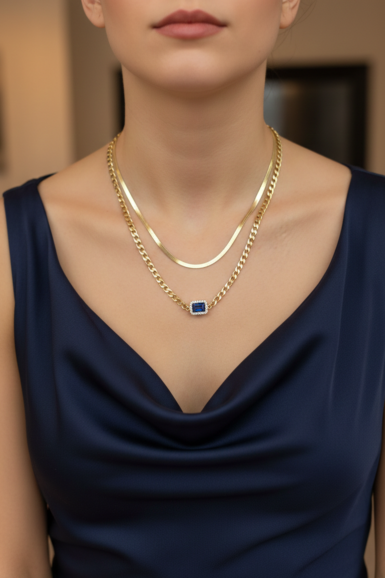 Ozeanglanz – Geometrisches Layering-Set