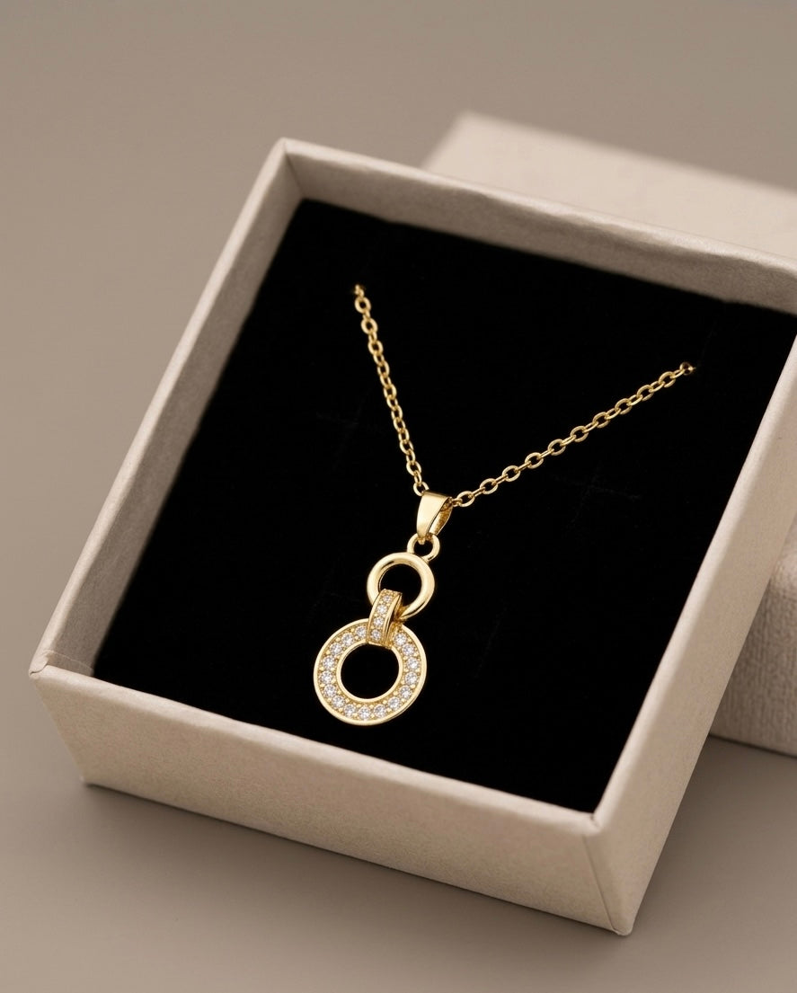 Eleganz in Ewigkeit – Collier „Duo-Element“ in Gold