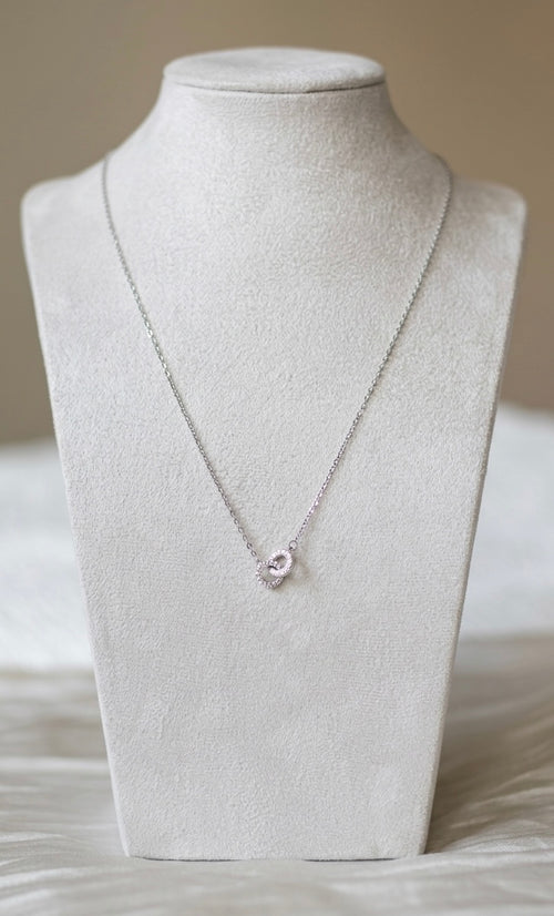 Ein Stück Geborgenheit – Doppel-Ring Halskette aus S925 Sterling Silber