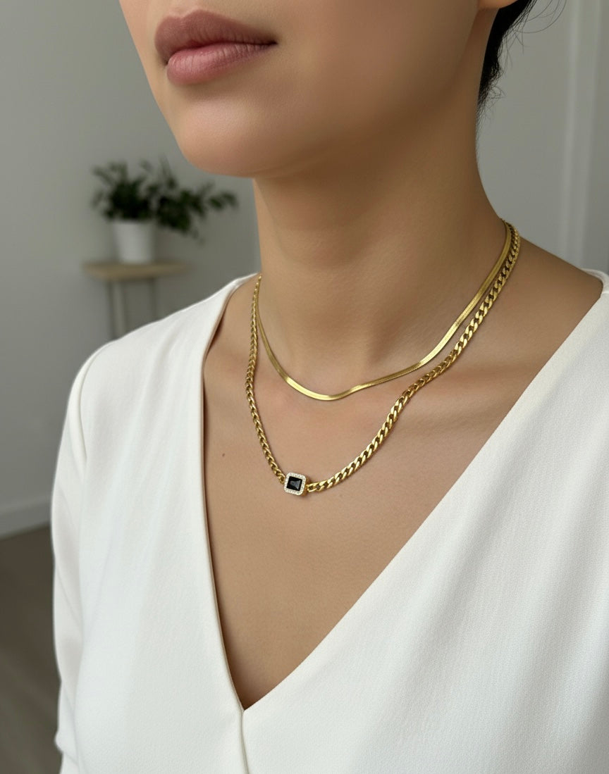 Ozeanglanz – Geometrisches Layering-Set