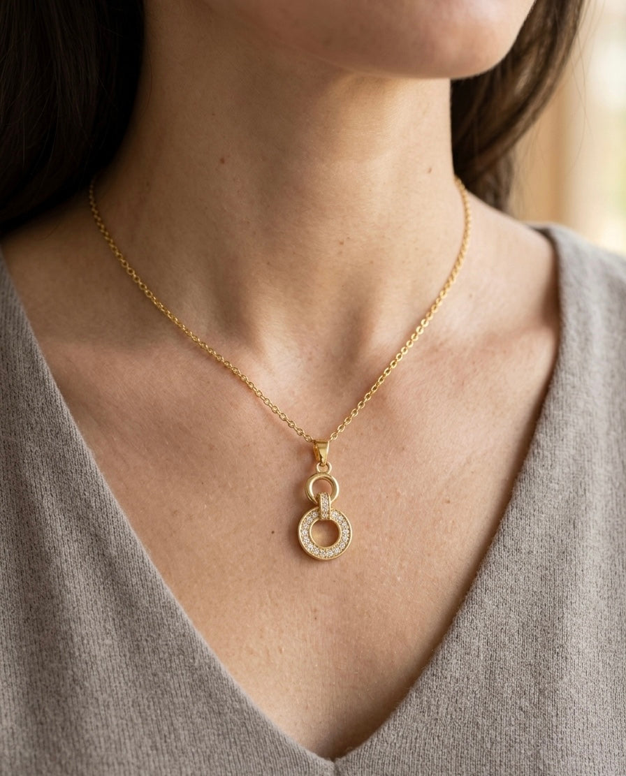 Eleganz in Ewigkeit – Collier „Duo-Element“ in Gold