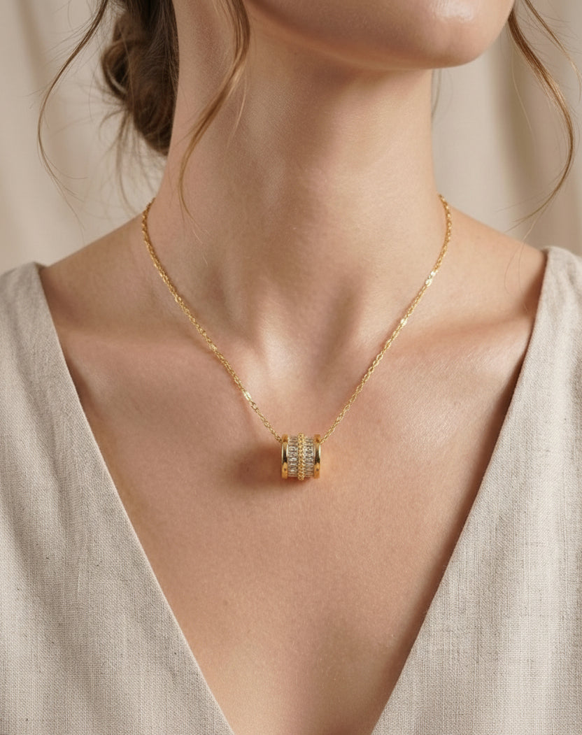 Halskette „Crystal Cylinder“