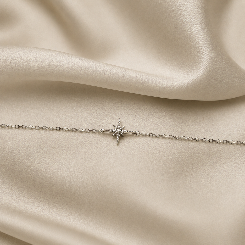 Armband „Polarstern“ – Wegbegleiter in Silber oder Gold