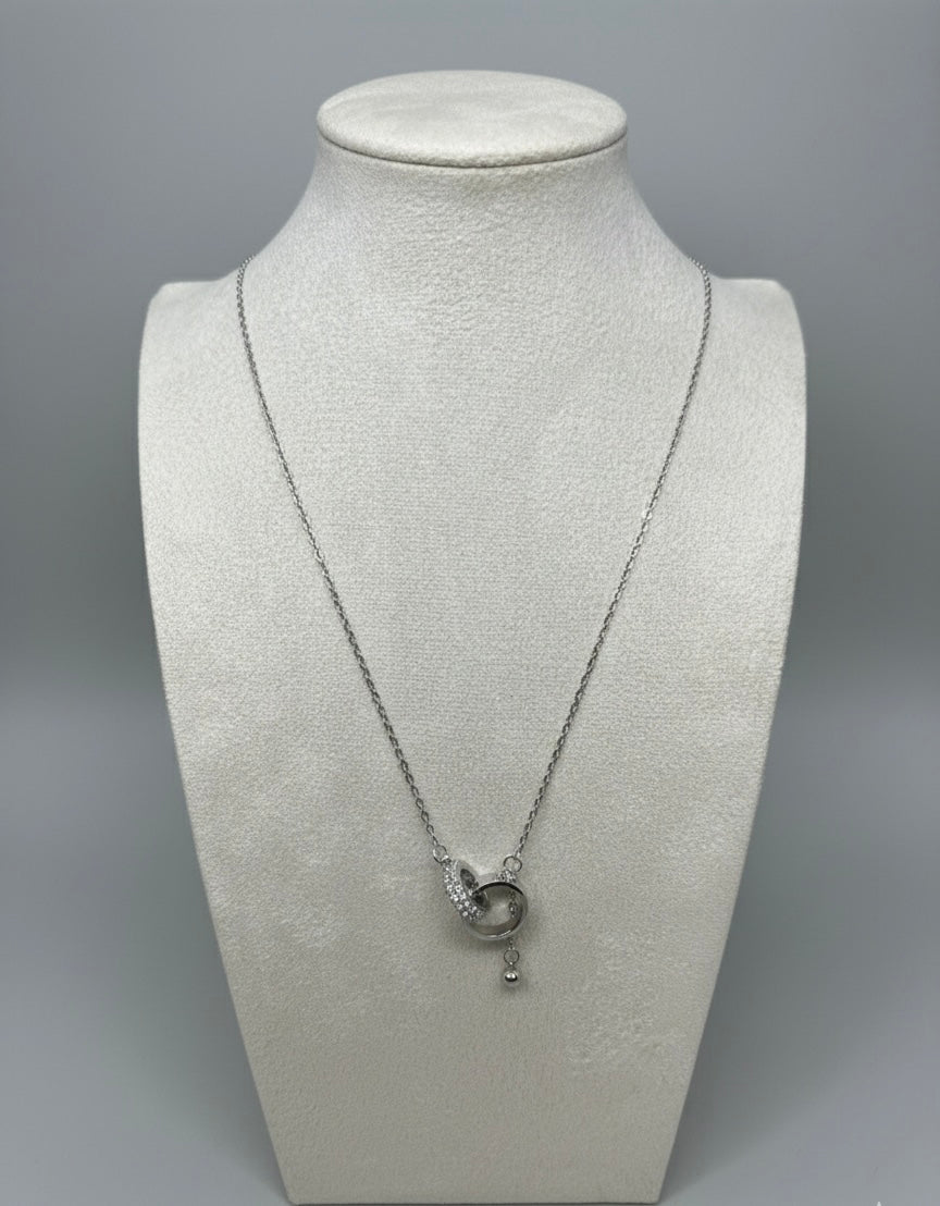 Halskette „Glücksringe“ – Zeitlose Eleganz in Silber