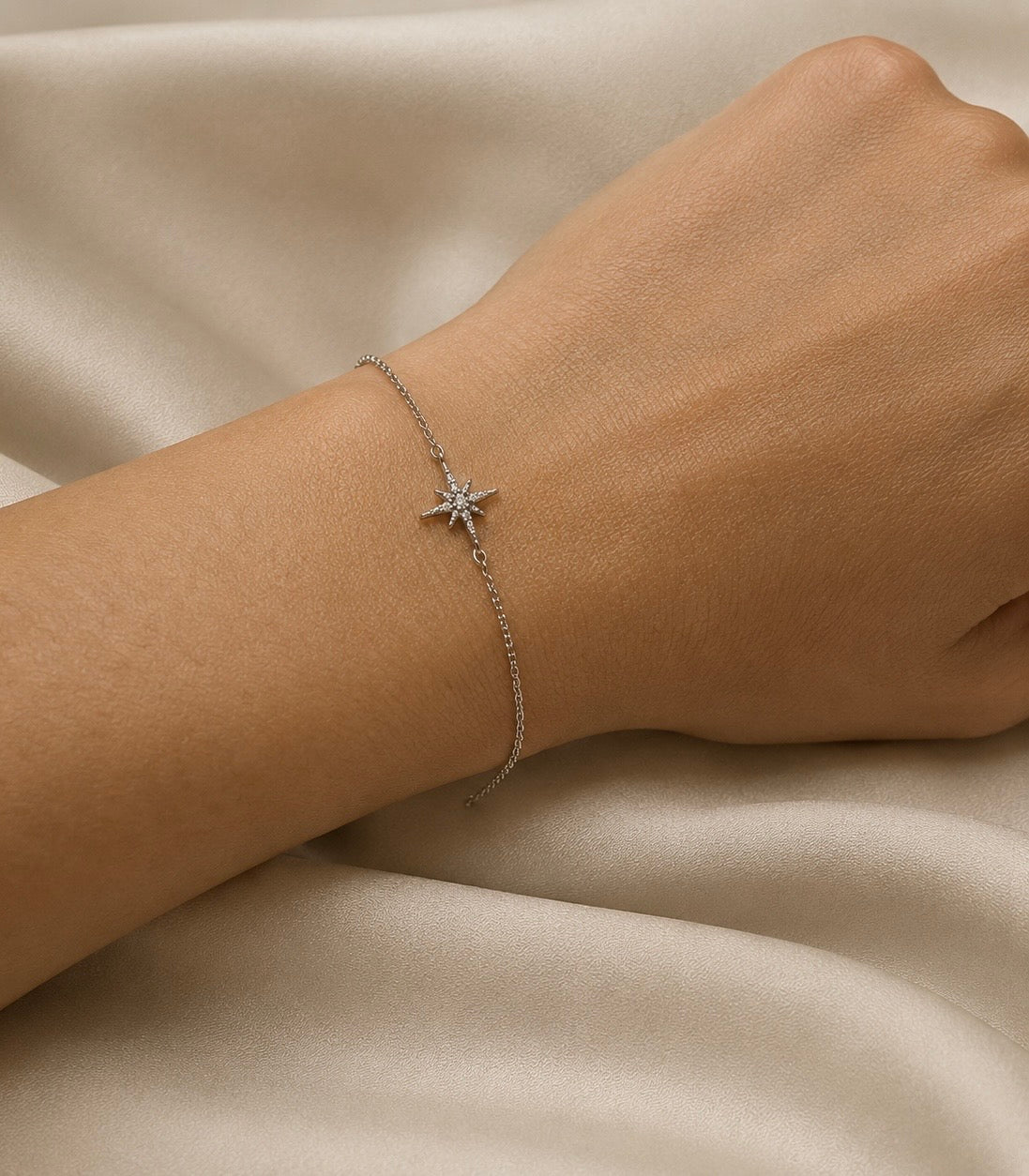 Armband „Polarstern“ – Wegbegleiter in Silber oder Gold