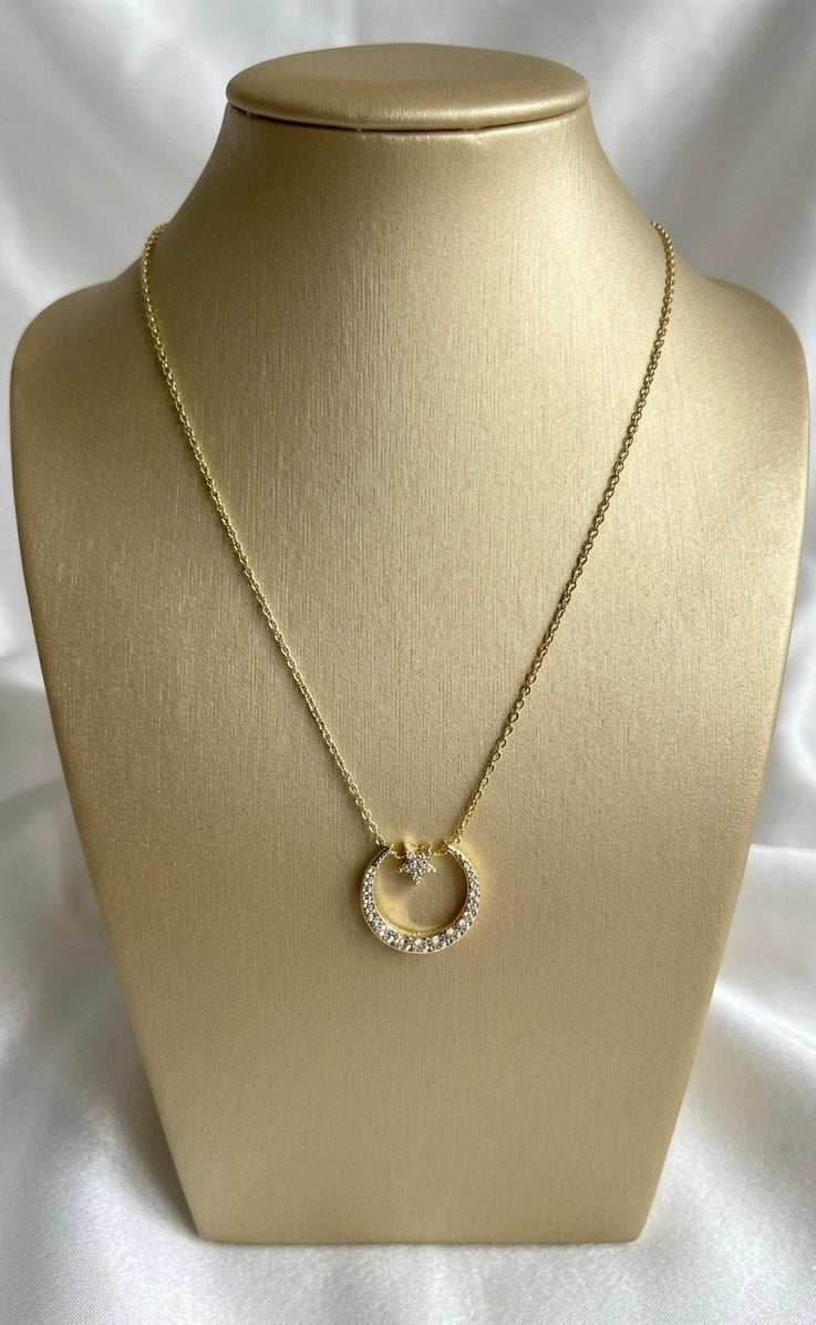 Collier mit Sichelmond & Stern