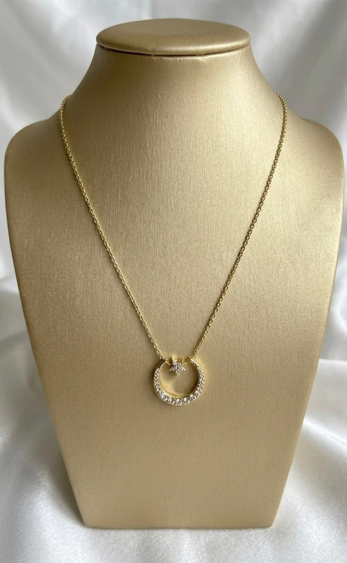 Collier mit Sichelmond & Stern