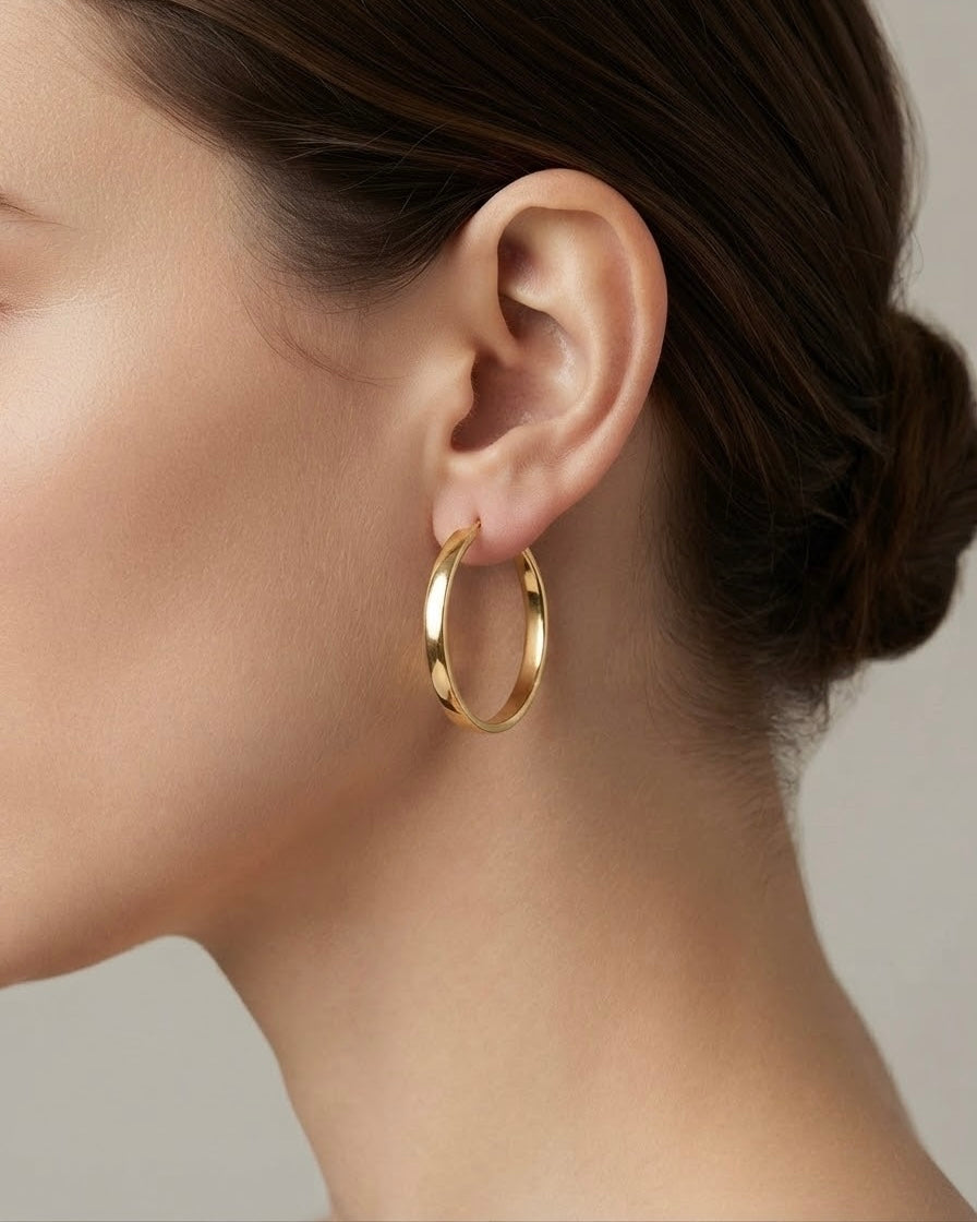 Elegante Gold-Creolen