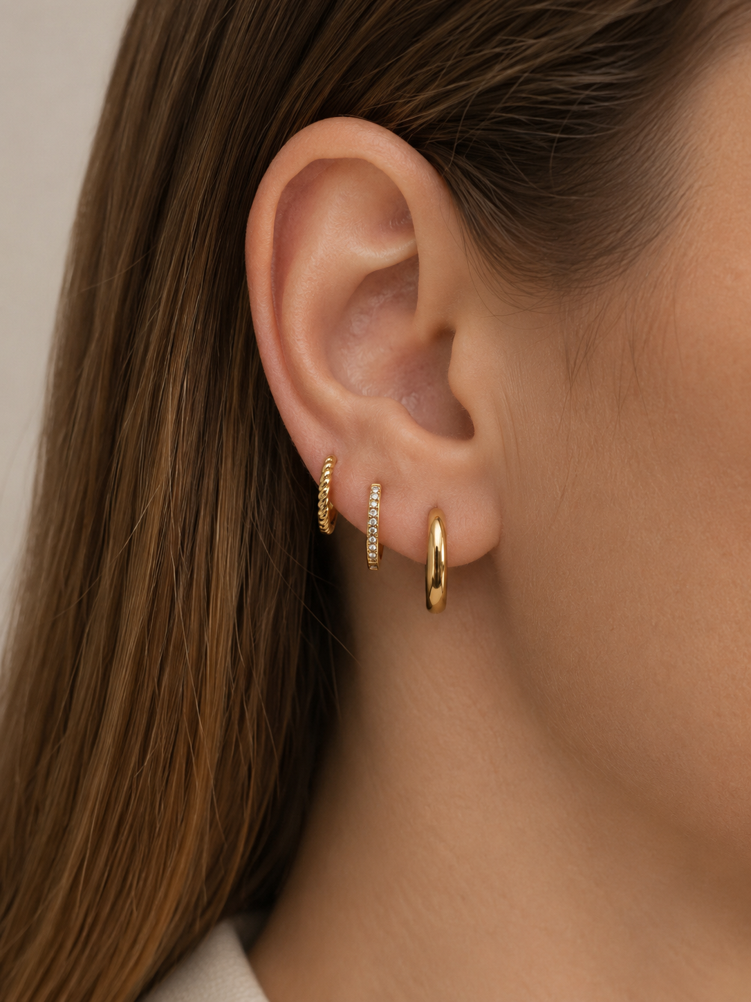 Essential Creolen-Set – Gold