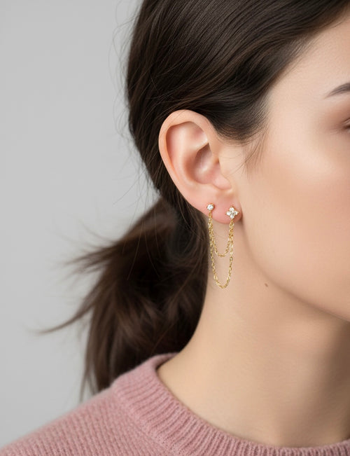 Auréa Doppio – S925 Sterling Silber Ohrringe