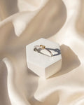 Pure Soul – Herzring aus S925 Silber mit Gold-Akzent